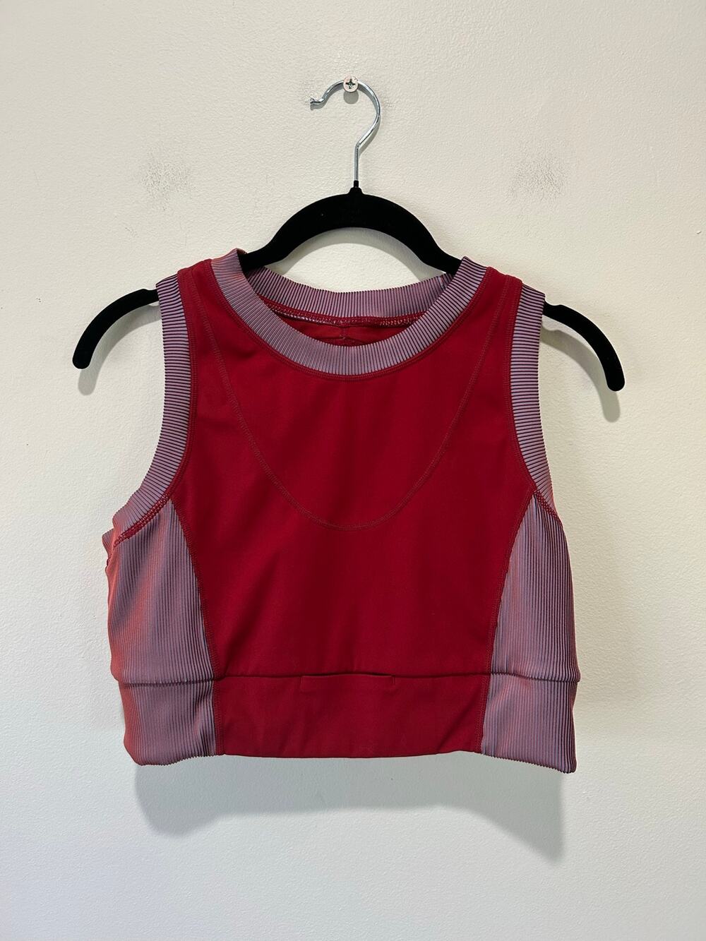 Free People Movement Hardio Cardio compressive sports bra in red grape size L